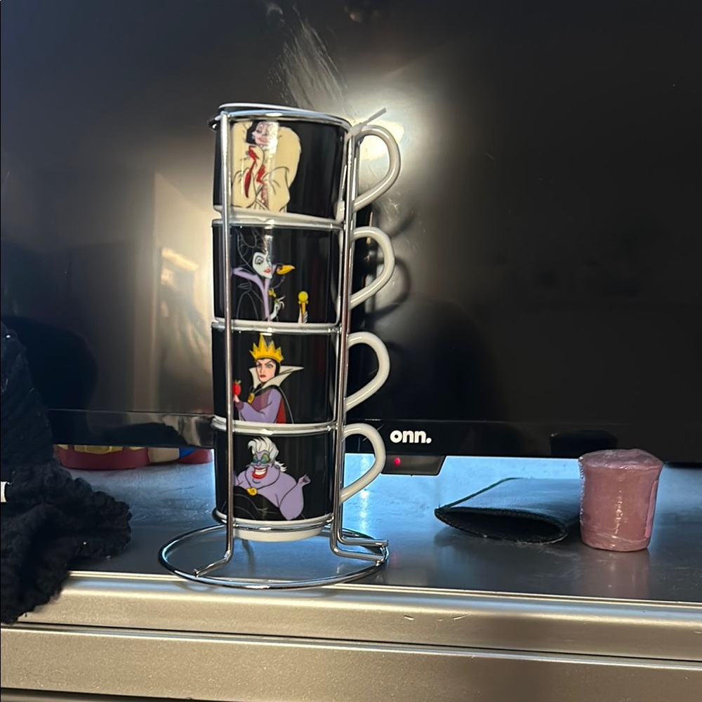 Villains Stackable Mug Set - Black